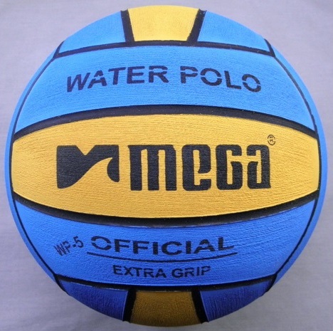 Mega Water Polo Ball   Blu Bianco Taglia 5 
